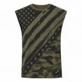 thumbnail image 3 of Men Tank Tops Sleeveless Lightweight Athletic Breathable Comfort Undershirt Tank America 250 Shirt Army Green L, 3 of 4