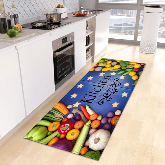 Vegetables Kitchen Floor Mat Home Hallway Entrance Doormat Living Room Bedroom Decor Carpet Balcony Bath Door Anti-Slip Foot Rug