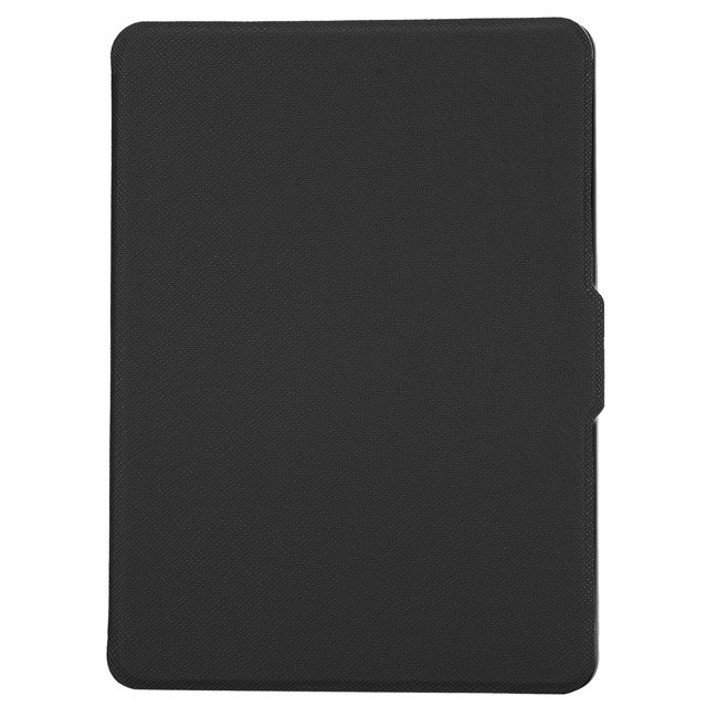 Funda protectora plegable con patrón cruzado y soporte manual para libros electrónicos Kindle 558Black