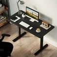 thumbnail image 1 of Costway 48" x 24" Electric Standing Desk with LED Display 2 Memory Height Settings for Home Black, 1 of 9