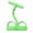 Green, variant on Multifunction Pedal Resistance Band, Yoga Sports Crunches Elastic Pull Rope with Handles, Home Exercise Equipment for Legs, Arms, Core Training