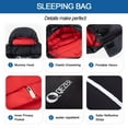 thumbnail image 6 of QEZER 10°F Ultra-Warm Lightweight Adult Sleeping Bag Compression Sack - for Winter Backpacking, Camping & Hiking, 6 of 7