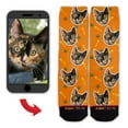 thumbnail image 2 of Function - Custom Cat Face Pattern Fashion Socks, 2 of 2