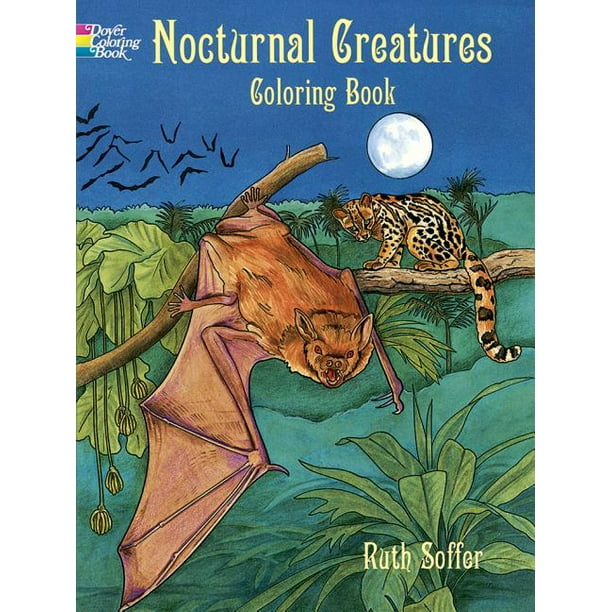 Dover Animal Coloring Books: Nocturnal Creatures Coloring Book (Paperback)  