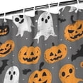 thumbnail image 3 of Halloween Ghost Pumpkin Pattern Shower Curtain 36"x72" ,Bathroom Decorative Shower Curtains Set with 12 Hooks,Modern Waterproof Washable Shower Curtain, 3 of 6