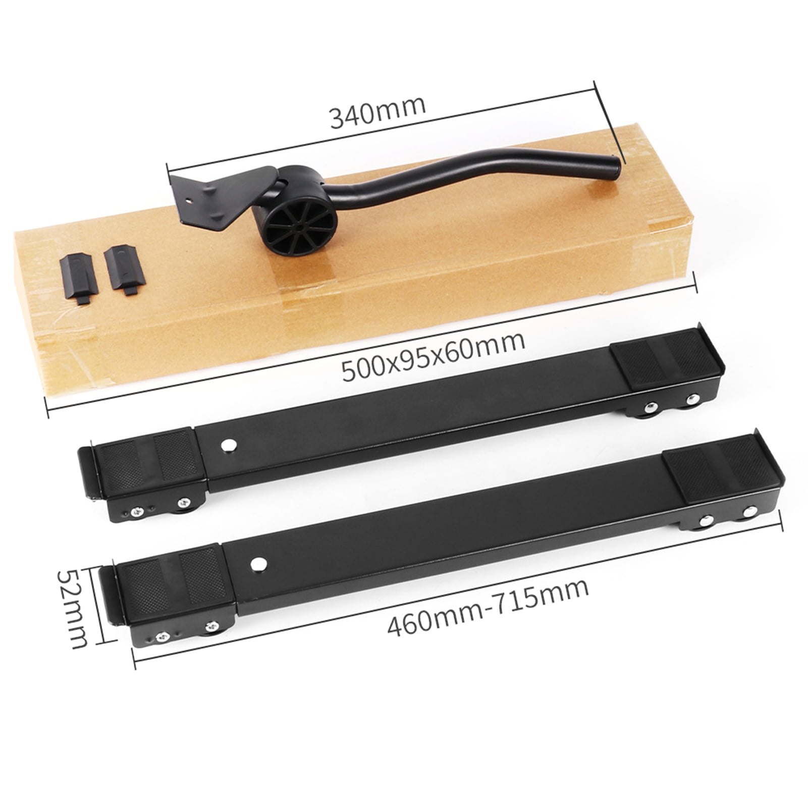 OIUR 2Pcs Extendable Appliance Roller Heavy Duty Washing Machine Roller Slider Liftable Mobile Washer Dryer Machine Refrigerator Base Furniture Mover Stand with Wheels