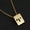 A, variant on MATROOY 18K Gold Plating 12 Zodiac Sign Constellations Horoscope Stainless Necklace-A