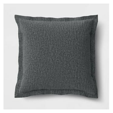 Yunwen 26"x25" Solid Woven Outdoor Deep Seat Back Cushion Charcoal -