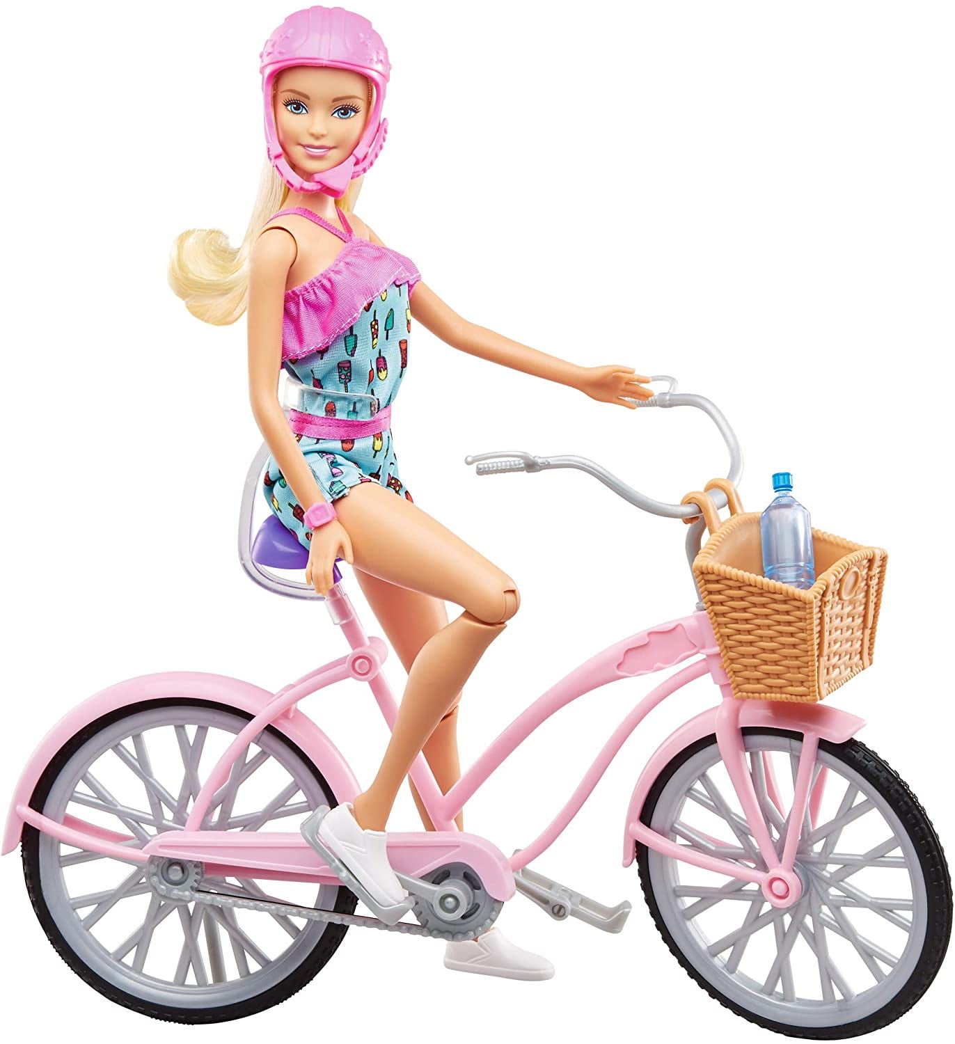 suit Persistence Conquest Barbie Ftv96 Doll with Bicycle and Accessories - Walmart.com