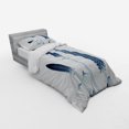 thumbnail image 2 of Ambesonne Flower Bedding Set 3 Pcs, Exotic Blooms Plants, Twin XL, Teal White, 2 of 2