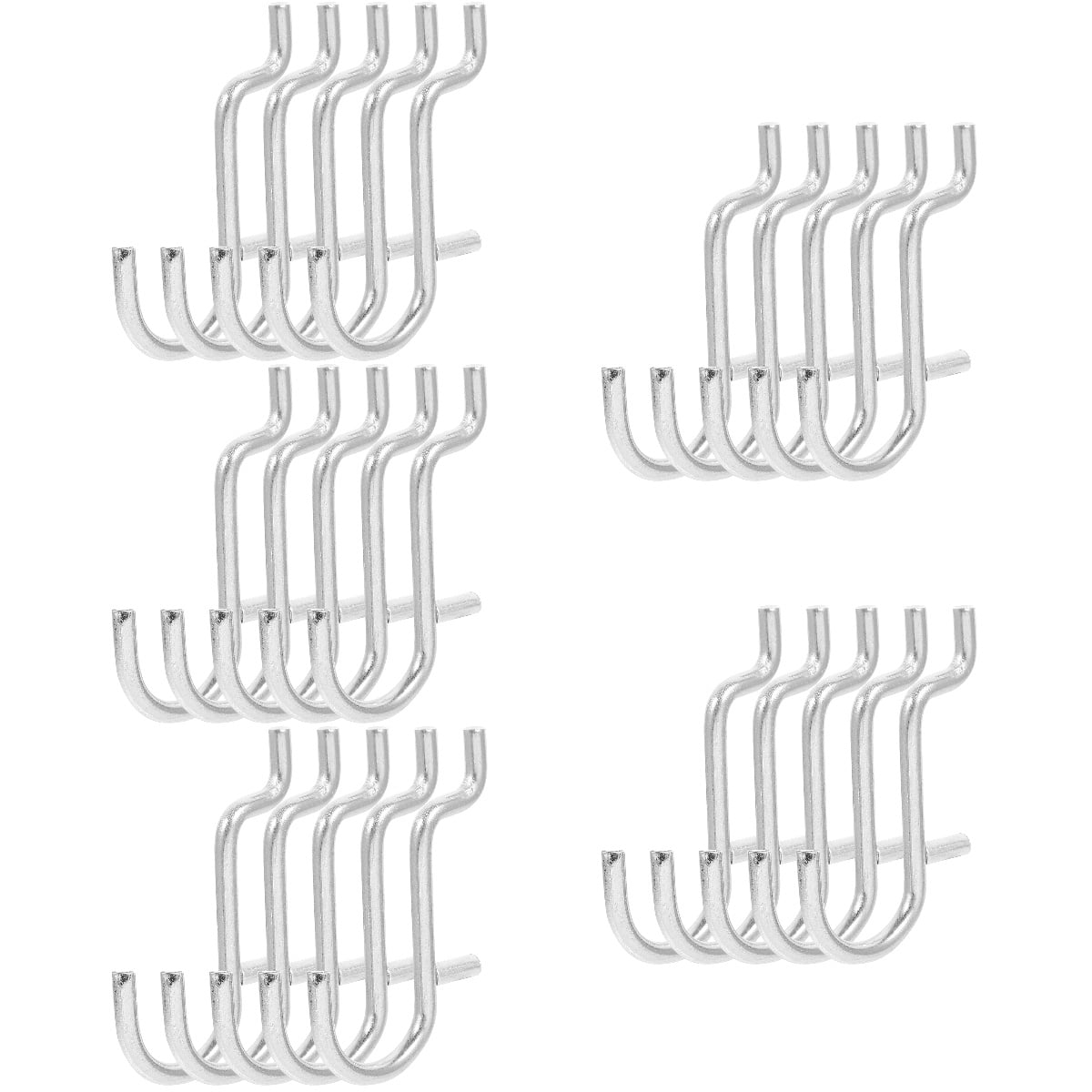 FUEENIRVA 100-Piece Heavy Duty Metal Pegboard Hooks Set for Garage, Home Organization, and Storage Solutions