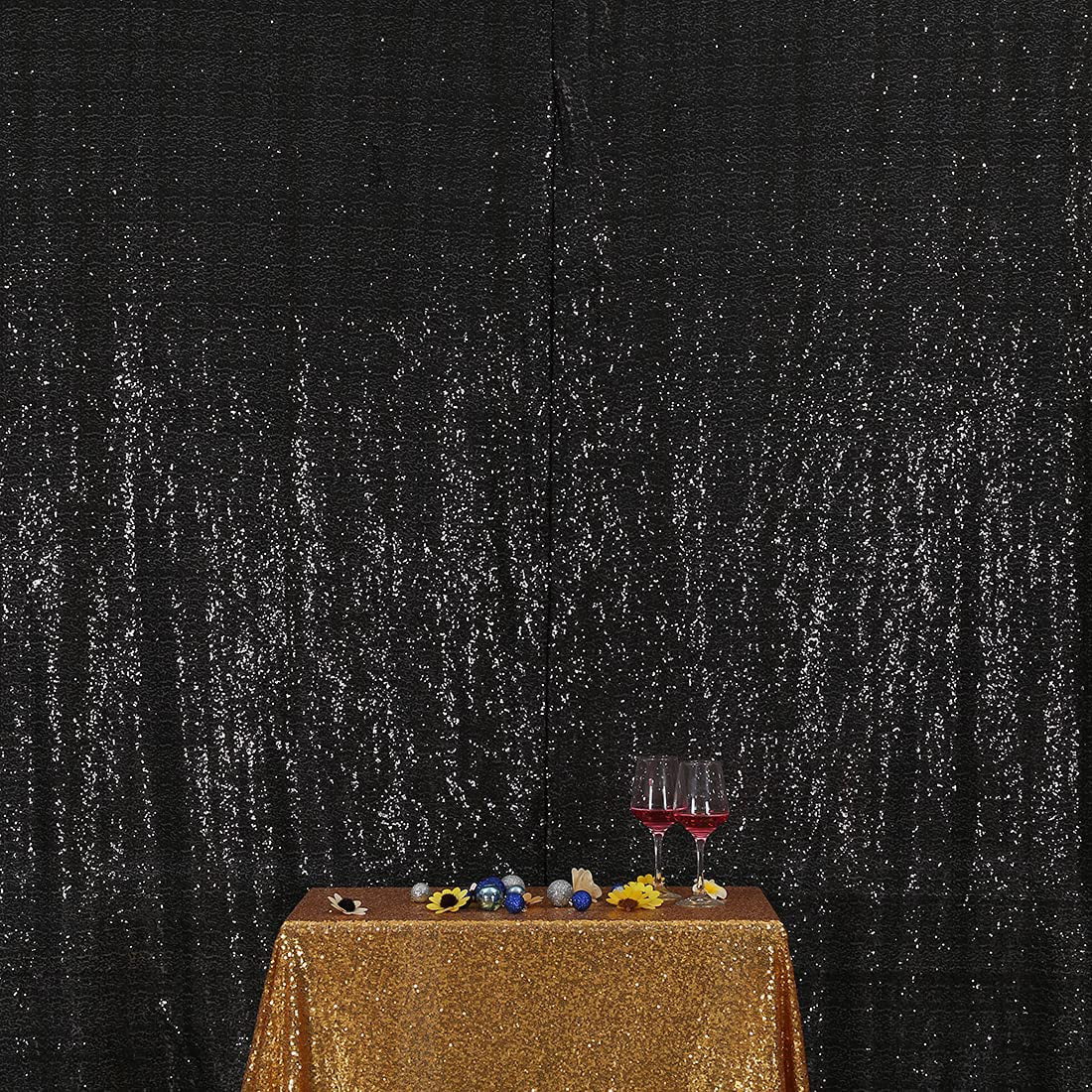 7ft x 7ft Sequin Photography Backdrop Curtain with Non-Transparent Backing for Party Decoration Hot Pink Sequin Photography Backdrop