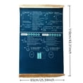 thumbnail image 1 of SLYNSHome Prayer Rug Multi-Functional Floor Mat Praying Carpet Plush Velvet Praying Mat Home Decoration 25.6x43 inch Blue, 1 of 7