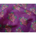 thumbnail image 4 of oneOone Silk Tabby Fabric Leaves & Floral Block Decor Fabric Printed BTY 42 Inch Wide, 4 of 4