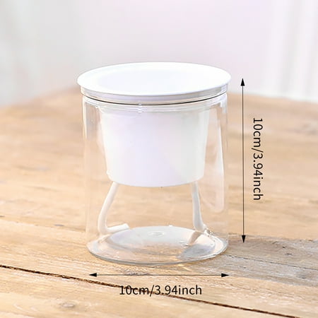 

Pkeoh Plant Pots Automatic Water-Absorbing Plastic Hydroponic Flower Pot Succulent Flower Pot Planter Pots Disposable Tablecloth