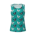 thumbnail image 4 of Fotbe Funny Chicken Womens Loose Fit Casual Flowy Slim-Fit Tank Tops Athletic Round Neck Trendy Sleeveless Summer Tops for Gym and Yoga-XX-Large, 4 of 9