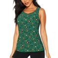 thumbnail image 1 of Balery Cartoon Air Transportation Camiseta sin mangas estampada ligera para mujer, tops de entrenamiento sin mangas, camisetas de yoga transpirables de secado rápido.-Large, 1 of 7