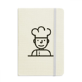 thumbnail image 1 of Chef Stick Drawing Brief Concise Amusing Notebook Official Fabric Hard Cover Classic Journal Diary, 1 of 3