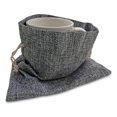 thumbnail image 3 of 50 bolsas de arpillera gris con cordón Supply Friend, 18 x 25 cm, 3 of 3