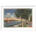thumbnail image 2 of Art.com St. Petersburg, FL - View of Coffee Pot Bayou & Isle Art Print by Lantern Press, White Frame Wall Art, 44" x 32", 2 of 5