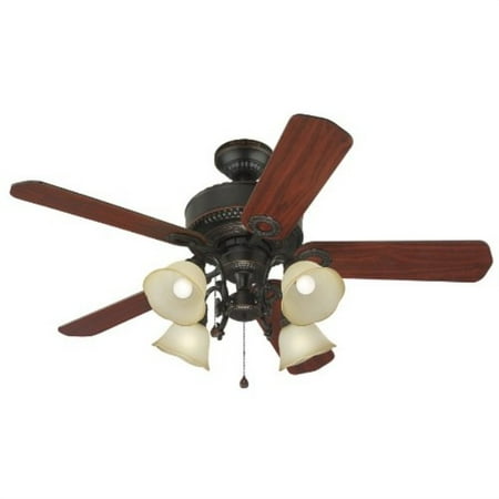 Harbor Breeze 52 In Edenton Aged Bronze Ceiling Fan With Light Kit