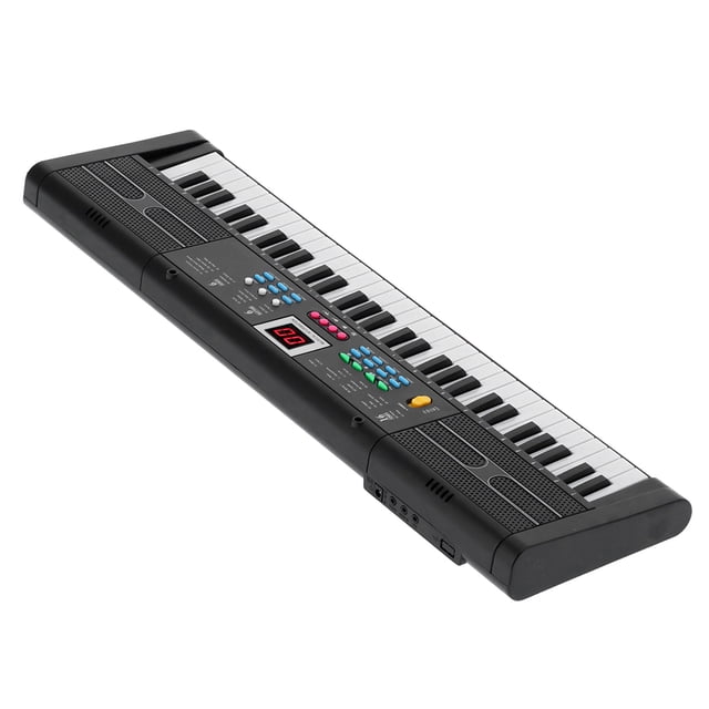 Teclado Eléctrico Con Micrófono, Teclado De 61 Teclas Teclado Eléctrico Con Instrumento De Piano Digital USB Teclado De 61 Teclas 6 Canciones De Demostración Para Estudio Para