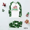 thumbnail image 2 of Odeerbi Christmas Pajamas for Family Plaid Holiday Long Sleeve Family Christmas Pajamas Matching Sets Dad Fashion Print Sleepwear Xmas Family Matching PJs Set Green, 2 of 5