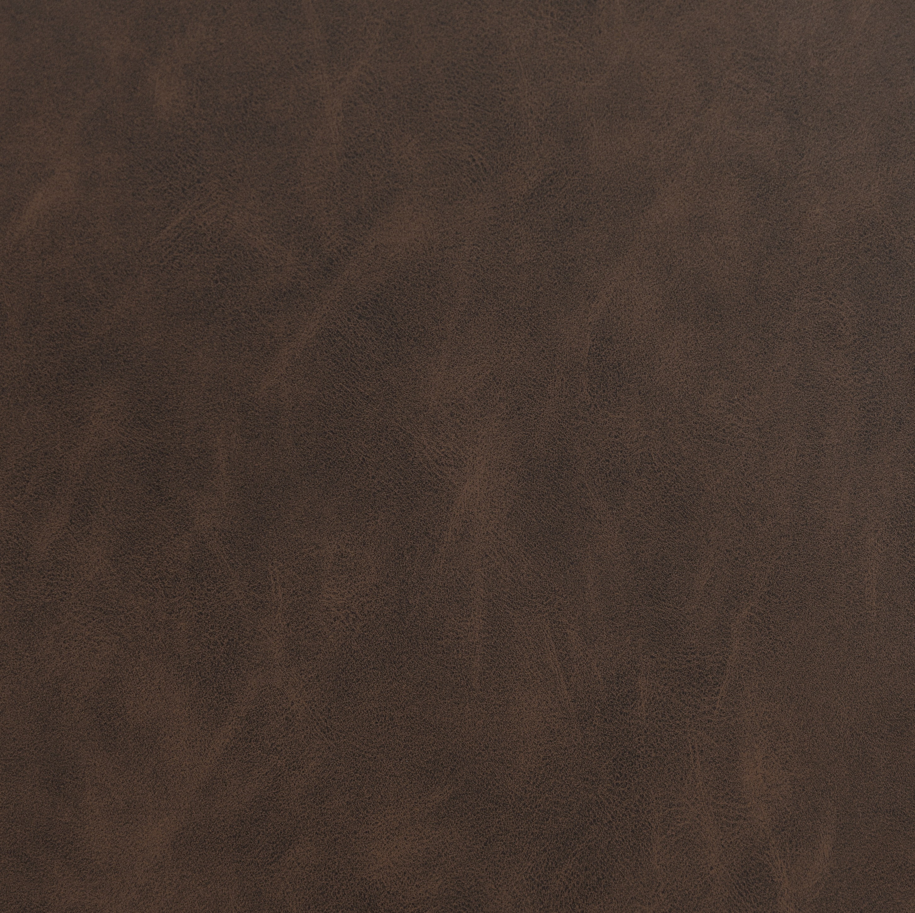 Studio Living Hadley Modern Storage Ottoman, Chestnut Faux Leather
