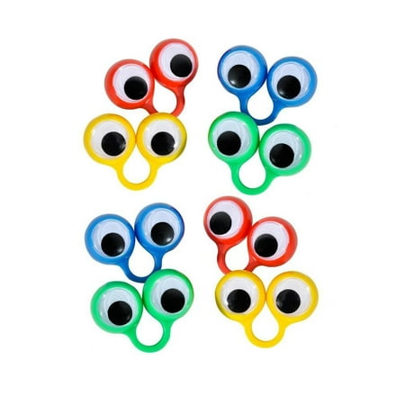 Eye Puppets - Cp Googly Eye Finger Ring Puppets (set of 12) Monster Look Finger Puppets