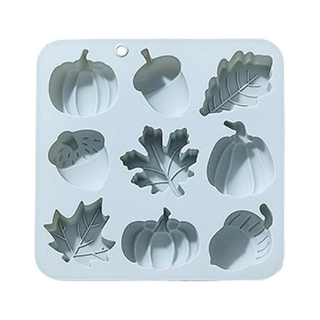 

9 Even Pumpkin Leaves Fruit Shape Autumn Theme Silicone Chocolate Cake