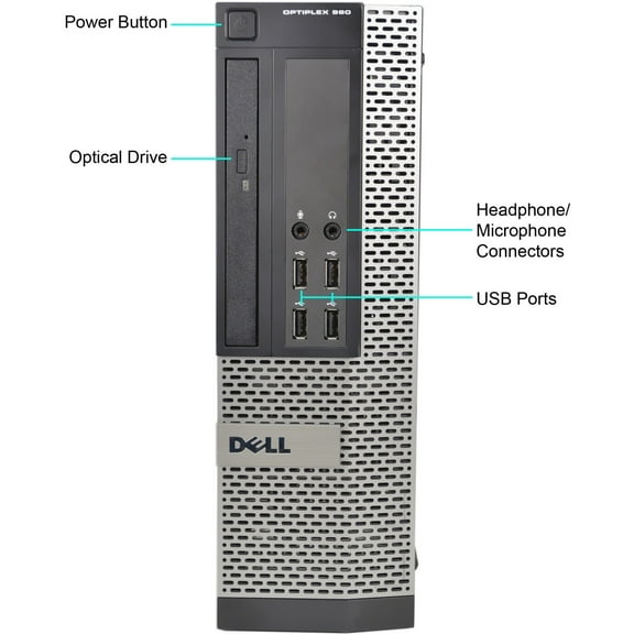 Restored Dell OptiPlex 990 Desktop Computer, Intel Core i5 2nd Gen i5-2400 Quad-core (4 Core) 3.10 GHz, 4 GB RAM DDR3 SDRAM, 1 TB HDD, Small Form Factor (Refurbished)
