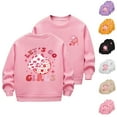 thumbnail image 6 of ZACPNCV Girls Cute Graphic Crewneck Sweatshirt Long Sleeve Drop Shoulder Pullover Tops White 3-4 Years, 6 of 6