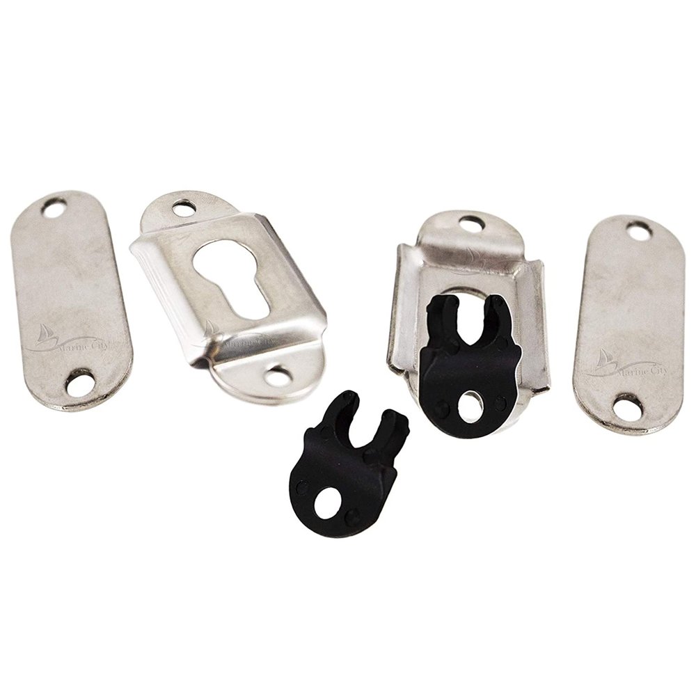 Marine City 304 Stainless Steel Mounting Sockets/Brackets for Removable