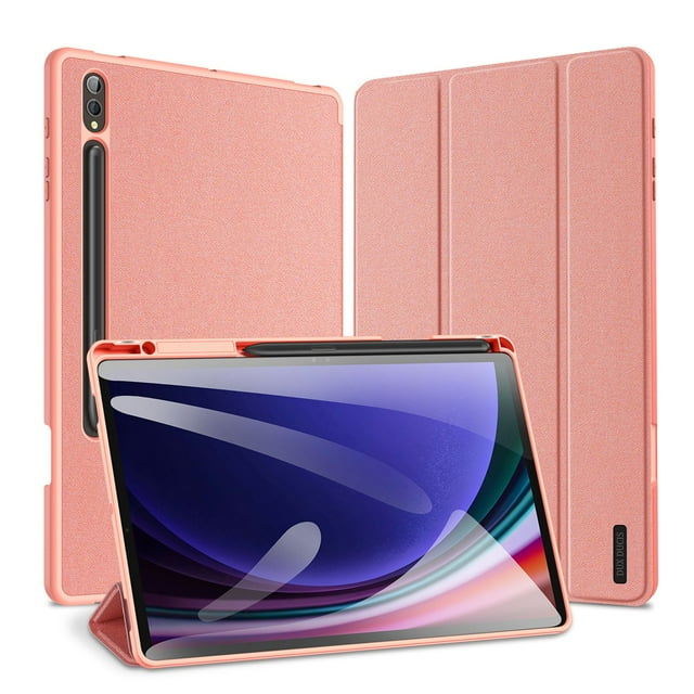 Tablet Case for DUX DUCIS Samsung Galaxy Tab S10 Plus Smart PU Leather Cover with Pencil Holder