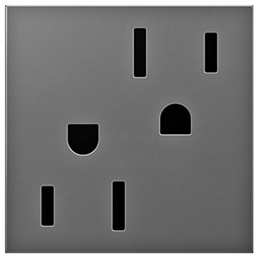 Legrand Adorne Outlet - 20 Amp Tamper Resistant - Magnesium Finish (ARTR202M4)
