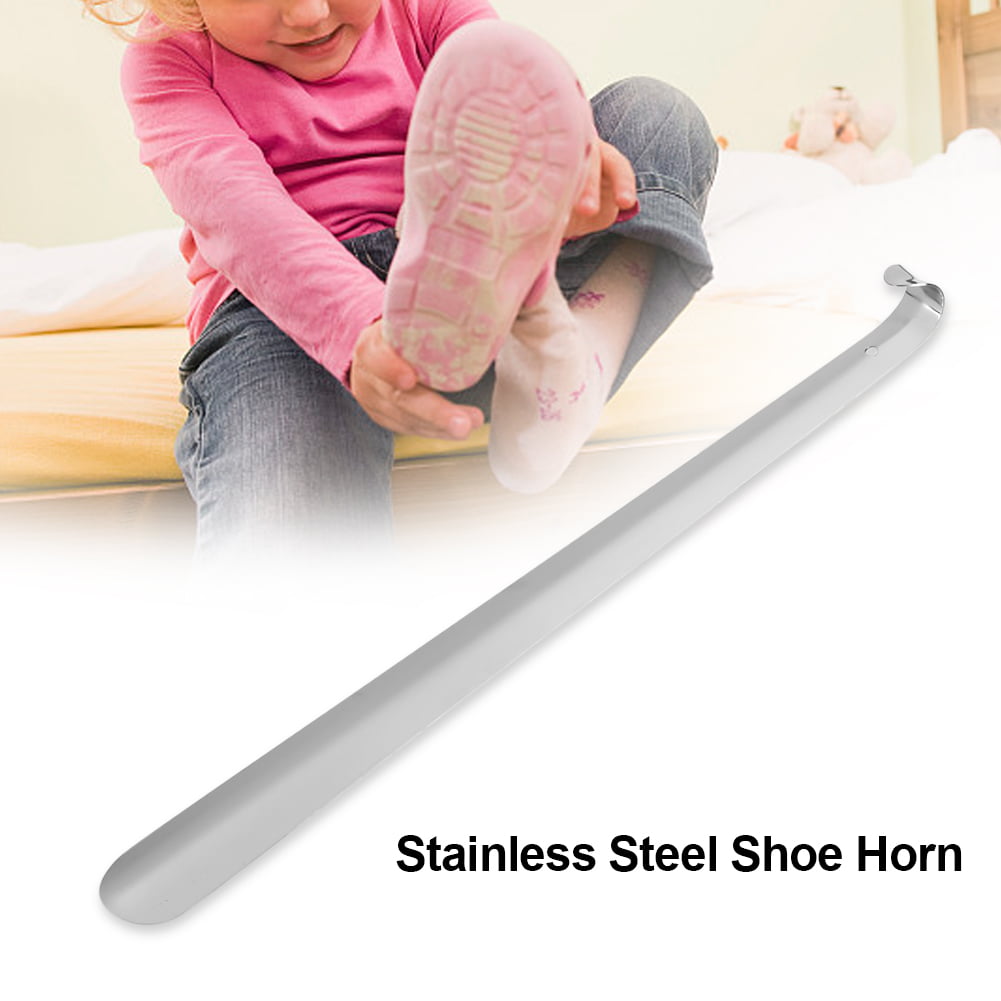 Long Handle Shoe Horn Stainless Steel Metal Shoehorn For Seniors Elderly Tool 