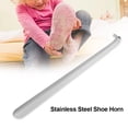 thumbnail image 3 of Calzador de metal largo Cuerno de mango extra largo Calzador de alta resistencia Acero inoxidable Calzadores de plata brillantes para mujeres Hombres Ancianos Ni?os Botas con discapacidad Zapatos Ecomeon no, 3 of 6