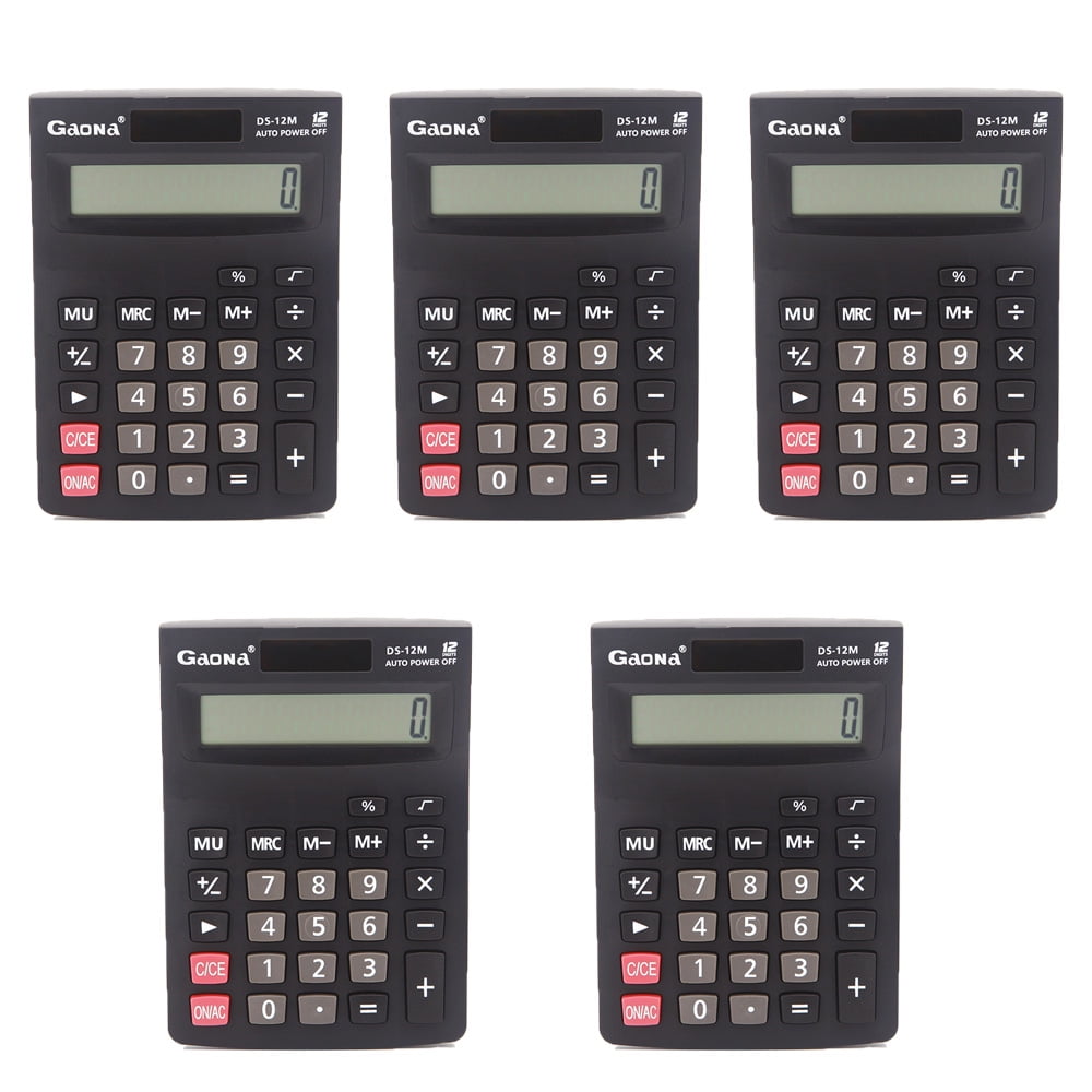 Desktop Calculator with 12 Digit LCD Display Screen, Calculators for