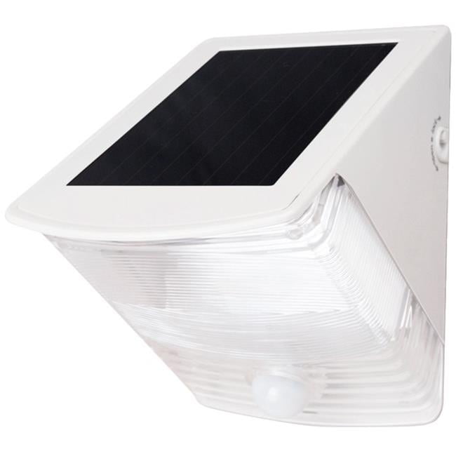 Off-White Maxsa 40235 Solar-Powered Motion-Activated Wedge Light 