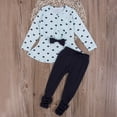 thumbnail image 4 of Seyurigaoka Casual Kids Leggings Suit, Floral Round Neck T-Shirt Top Long Pants, 4 of 8