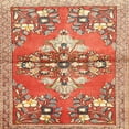 thumbnail image 1 of Ahgly Company Machine Washable Indoor Square Traditional Lava Red Area Rugs, 8' Square, 1 of 7