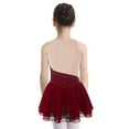 thumbnail image 2 of Yeahdor Robe de Danse Moderne Sans Manches pour Filles, Robe de Patinage Artistique, 6-16 Ans Rouge 14, 2 of 7