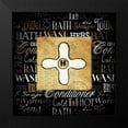 thumbnail image 2 of Grey, Jace 12x12 Black Modern Framed Museum Art Print Titled - Hot Knob Bath Gold, 2 of 5