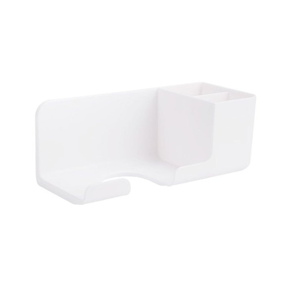 Wall Mounted Hair Dryer Holder Comb Lotion Cream Storage Rack Organizer for Home Bedroom Bathroom Cable Container Holder