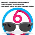 thumbnail image 3 of Wireless  Glasses, Real Time Translation Stereo Smart Glasses Convenient Anti Blue Light  for Outdoor Activities, 3 of 7