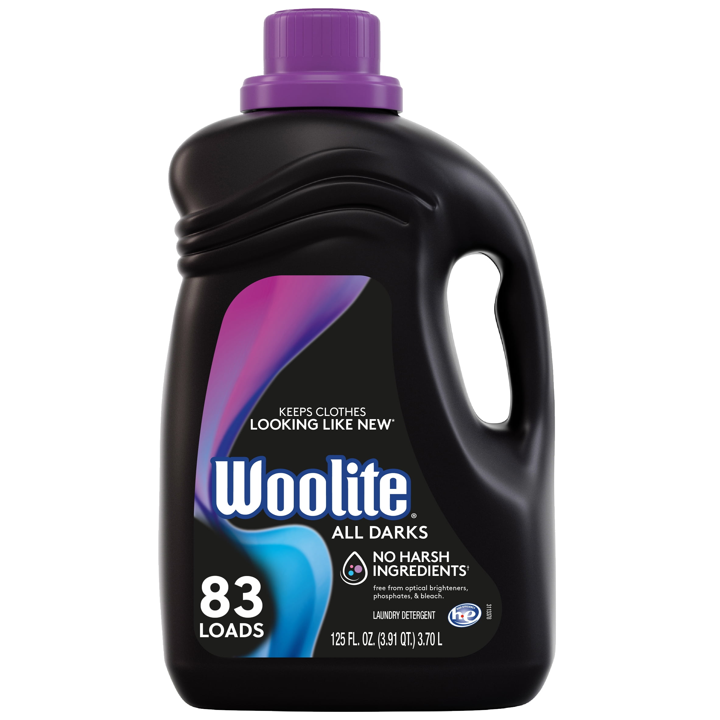 Woolite DARKS Liquid Laundry Detergent, 83 Loads, 125oz, for dark