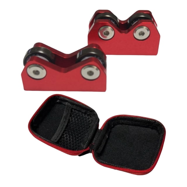 2 comprobadores de rectitud de tacos de billar, piezas para juegos de verificación, accesorios para hombres y mujeres Rojo