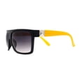 thumbnail image 4 of Womens Flat Top Rectangular Mobster Sunglasses Black Yellow Smoke, 4 of 4