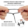 thumbnail image 2 of Self-Locking Nylon Cable Ties - Black, Assorted Sizes 4/6/8/10 inch, 400PCS Bulk Pack for Secure Wire Management, 2 of 7