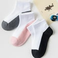 thumbnail image 2 of Ankle Socks Thin Color Block Mesh Cotton 1-12 Years, 2 of 5